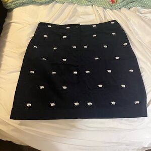 Talbots black Skirt with Embroidered polar bears